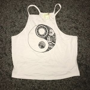 Pacsun yin and yang crop top
